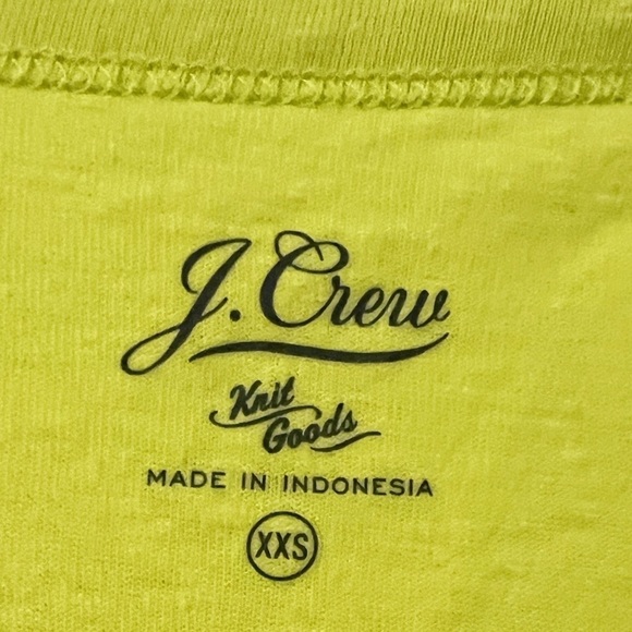 Tank Top J. Crew. Women’s XXSmall. Open split back with knot. Yellow. - Picture 5 of 7